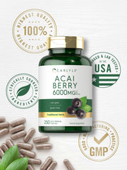 Carlyle Acai Berry Capsules ingredients label for transparent sourcing