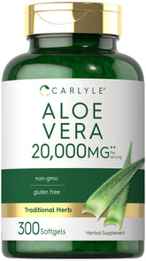 Carlyle Aloe Vera Softgel bottle offers convenient daily wellness support.