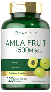 Carlyle Amla cápsulas 1500 mg, frasco para apoyo diario de bienestar