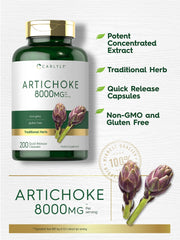 Close-up of Carlyle Artichoke Extract capsules showing quick-release design.