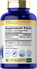 Carlyle B12 absorbable softgels for quick release and daily use