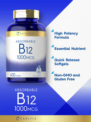 Carlyle B12 non GMO gluten free formula bottle and label