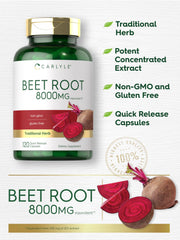 Carlyle Beet Root Capsules capsules pour demonstrates convenient quick-release design