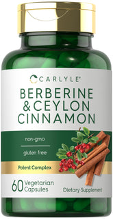 Carlyle Berberine Cinnamon bottle for daily wellness support.