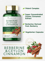 Carlyle Berberine Cinnamon packaging box on shelf for easy access.