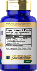 Carlyle Butterbur 180 capsules pack highlighting non-GMO, gluten-free formula.