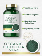 Carlyle Chlorella tablets, vegetarian formulation for non-GMO wellness