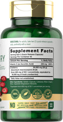 Carlyle Cranberry Supplement capsules inside bottle for easy, quick daily intake.
