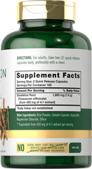 Carlyle Dandelion Root capsules close-up in gluten-free packaging