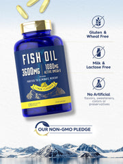 Carlyle Fish Oil gluten-free label indicating safe ingredients.