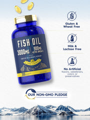 Gluten-free and non-GMO Carlyle Fish Oil supports everyday wellness.