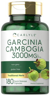 Carlyle Garcinia Cambogia en botella de cápsulas para rutina diaria