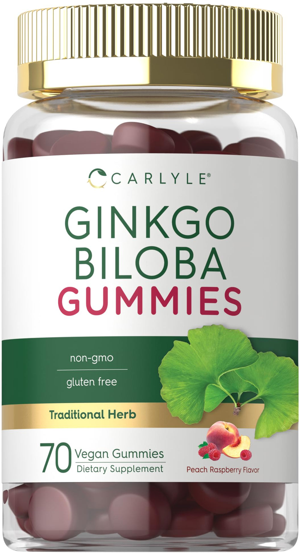 Carlyle Ginkgo Biloba 300mg bottle for daily cognitive support