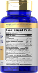 Carlyle glucosamine chondroitin msm turmeric bottle-front shows compact daily supplement