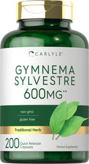Carlyle Gymnema Sylvestre 600mg bottle front, ideal daily wellness routines
