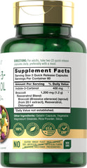 Carlyle I3C 400mg bottle label shows ingredients and allergen-free promise