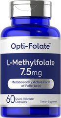 Carlyle L-Methylfolate 7.5 mg bottle for daily wellness support