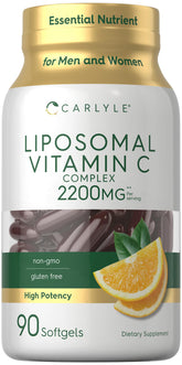 Carlyle Liposomal Vitamin C bottle front view for daily wellness routines