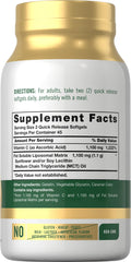 Carlyle Liposomal Vitamin C softgel capsules closeup, high-potency option