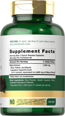 Carlyle Maca root capsules close-up, displaying smooth capsules for easy daily use.