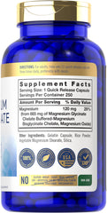 Carlyle Magnesium Bisglycinate capsules highlighting high absorption and chelated formula.