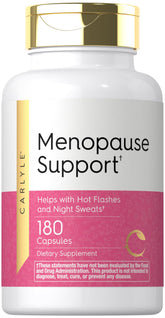 Carlyle Menopause Supplement bottle showing balanced herbal formula for comfort.