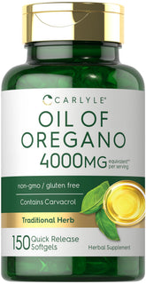 Carlyle Oregano Oil bottle close-up for daily wellness.