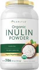 Carlyle Organic Inulin Powder bottle for easy daily fiber addition