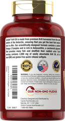 Carlyle Pack of 2 krill oil bottles label close-up indicating lab-tested quality