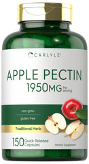 Carlyle cápsulas de pectina de manzana en botella, apoyo digestivo natural.