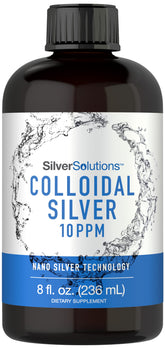 Carlyle plata coloidal 10ppm en frasco de 236 ml, uso diario vegetariano.