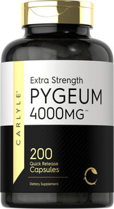 Carlyle Pygeum Africanum Bark capsules on label, premium blend for daily wellness