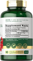 Close-up of Carlyle Schisandra capsules with quick-release design