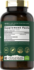 Carlyle Tahoe Turmeric Curcumin bottle back label with ingredients