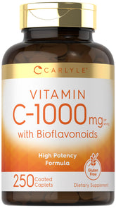 Carlyle Vitamin C 1000mg bottle with rose hips for daily wellness