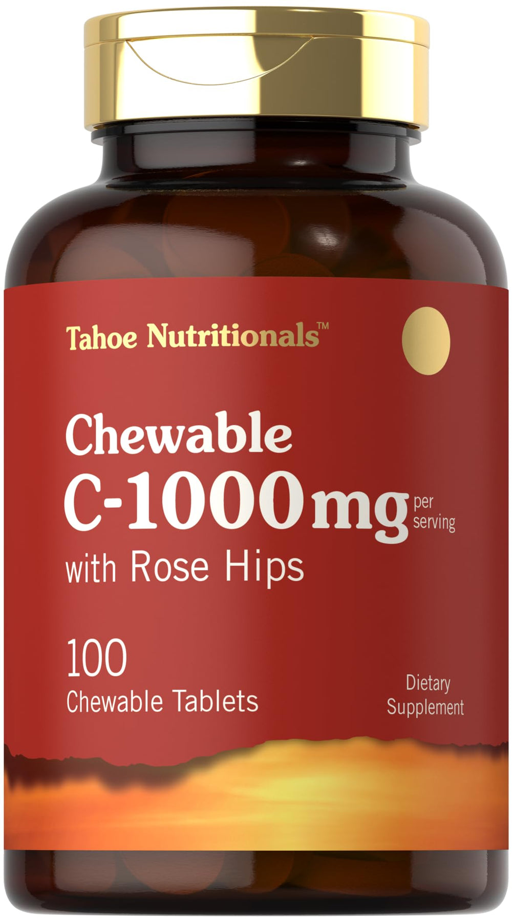 Carlyle Vitamina C Chewables: bote de tabletas masticables de 1000 mg.