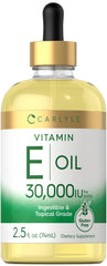 Carlyle Vitamin E Oil bottle close-up for skin moisture and potency