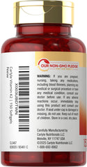 Bottle label detail highlighting non-GMO and gluten-free formulation