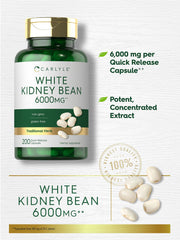 Carlyle White Kidney Bean label shows non-GMO and gluten-free formulation.