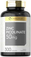 Carlyle Zinc Picolinate 50mg bottle ready for daily supplementation.