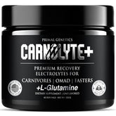 CARNOLYTE+ unflavored tub front for carnivore hydration and electrolyte balance.