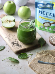 Carrington Farms MCT Powder handy zip pouch keeps freshness.