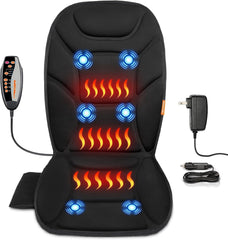 CARSHION massage seat cushion with full back heating for warm comfort