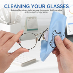 Cat multi-purpose cleaning cloth for glasses, phones, and screens