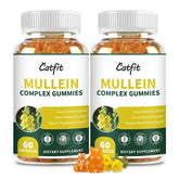 Catfit Mullein Gummies bottle with pineapple flavor for daily respiratory support.