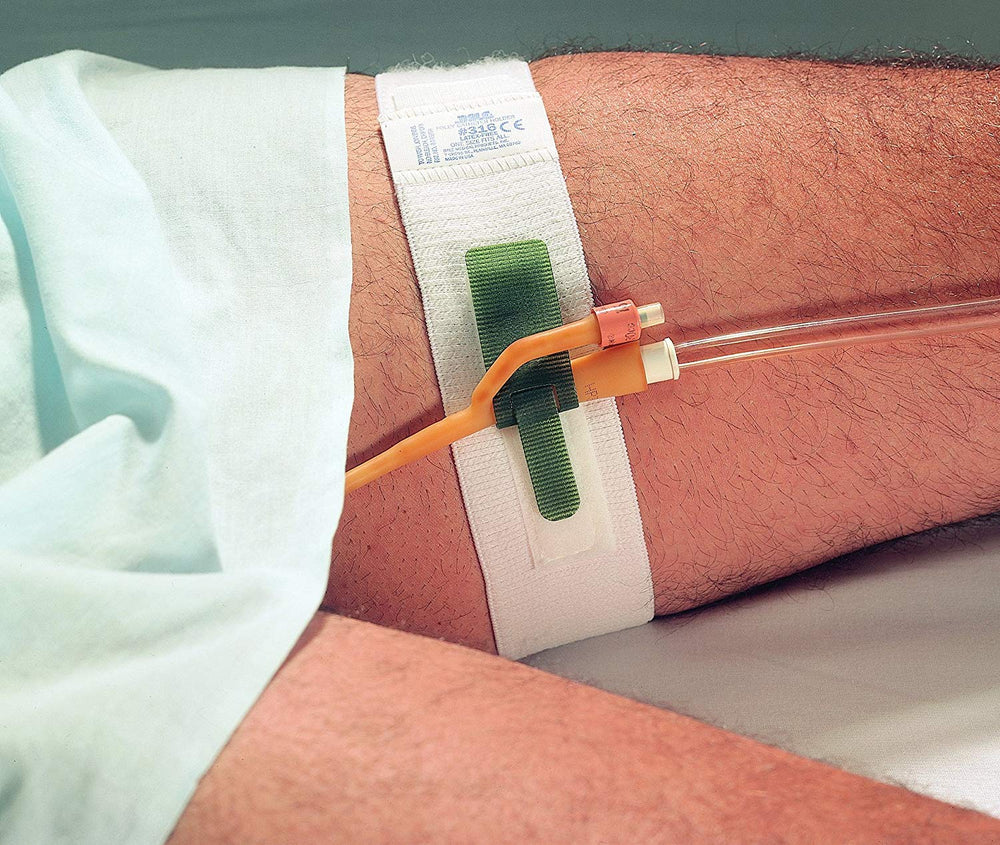 Cathtr Foley catheter holder 2-inch wide with soft backing for skin comfort.