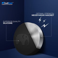 CauliBuds magnetic compression setup during training for safe, discreet protection.