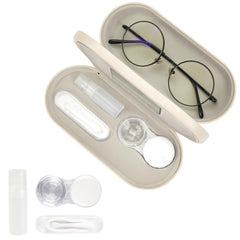 Cauyuan eyeglass case double-sided travel front view protects glasses on the go.