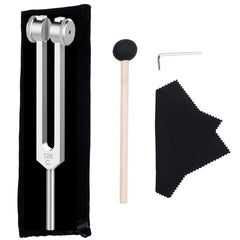 CBCJIEHUXL 128Hz tuning fork with ergonomic handle for precise, soothing sound therapy.