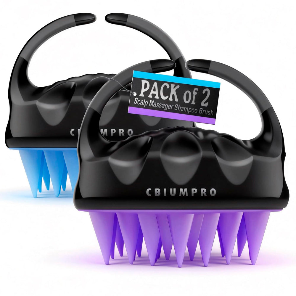 Cbiumpro cepillo masajeador cabello cabeza: masaje suave y limpieza profunda en casa